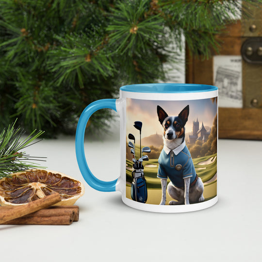 Texas Heeler Golfer- Mug with Color Inside v3