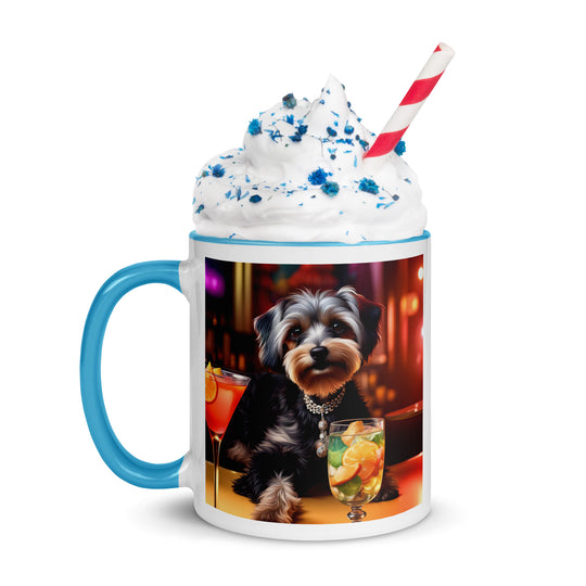 Yorkipoo General- Mug with Color Inside v8