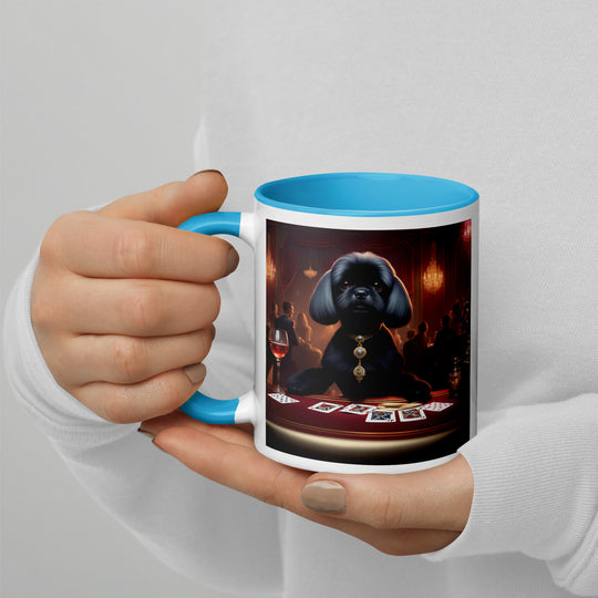 Pugapoo General- Mug with Color Inside v5