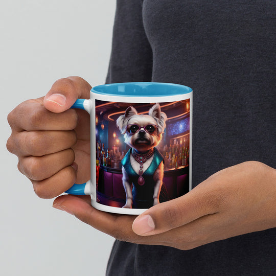 Pugapoo General- Mug with Color Inside v6