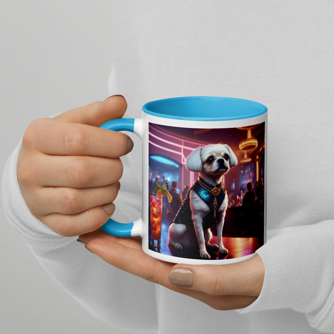 Pugapoo General- Mug with Color Inside v7