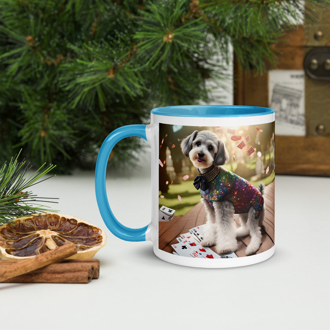 Schnoodle Golfer- Mug with Color Inside v2