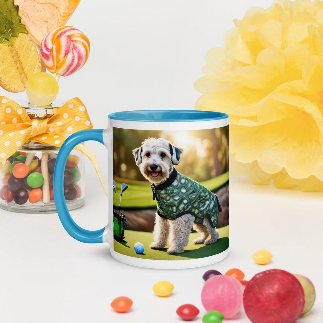 Schnoodle Golfer- Mug with Color Inside v5