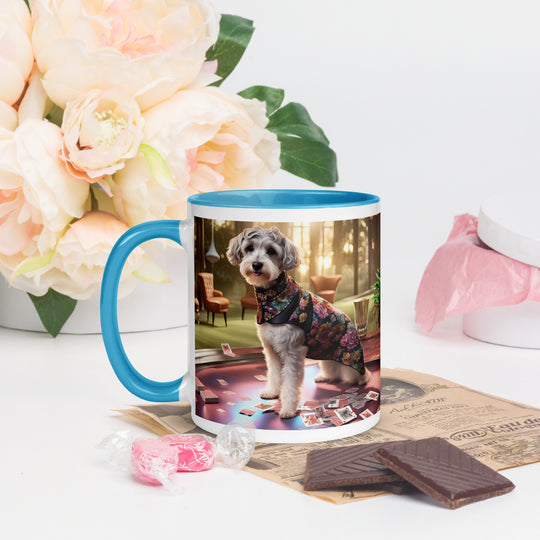 Schnoodle Golfer- Mug with Color Inside v8