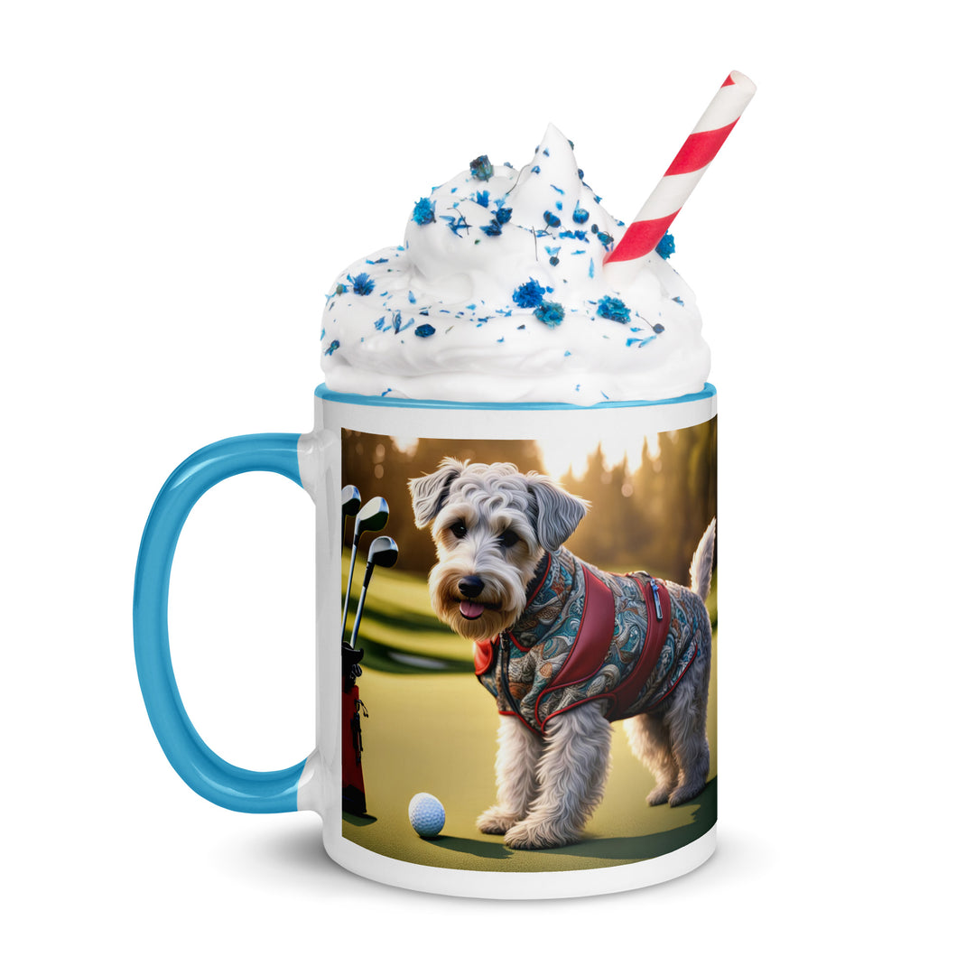 Schnoodle Golfer- Mug with Color Inside v10