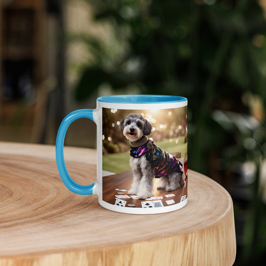 Schnoodle Golfer- Mug with Color Inside v12