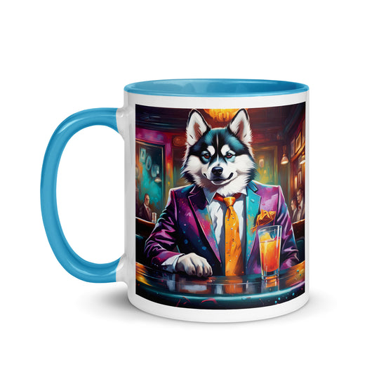 Pomsky General- Mug with Color Inside v6