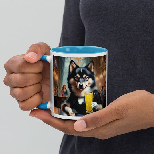 Pomsky General- Mug with Color Inside v14