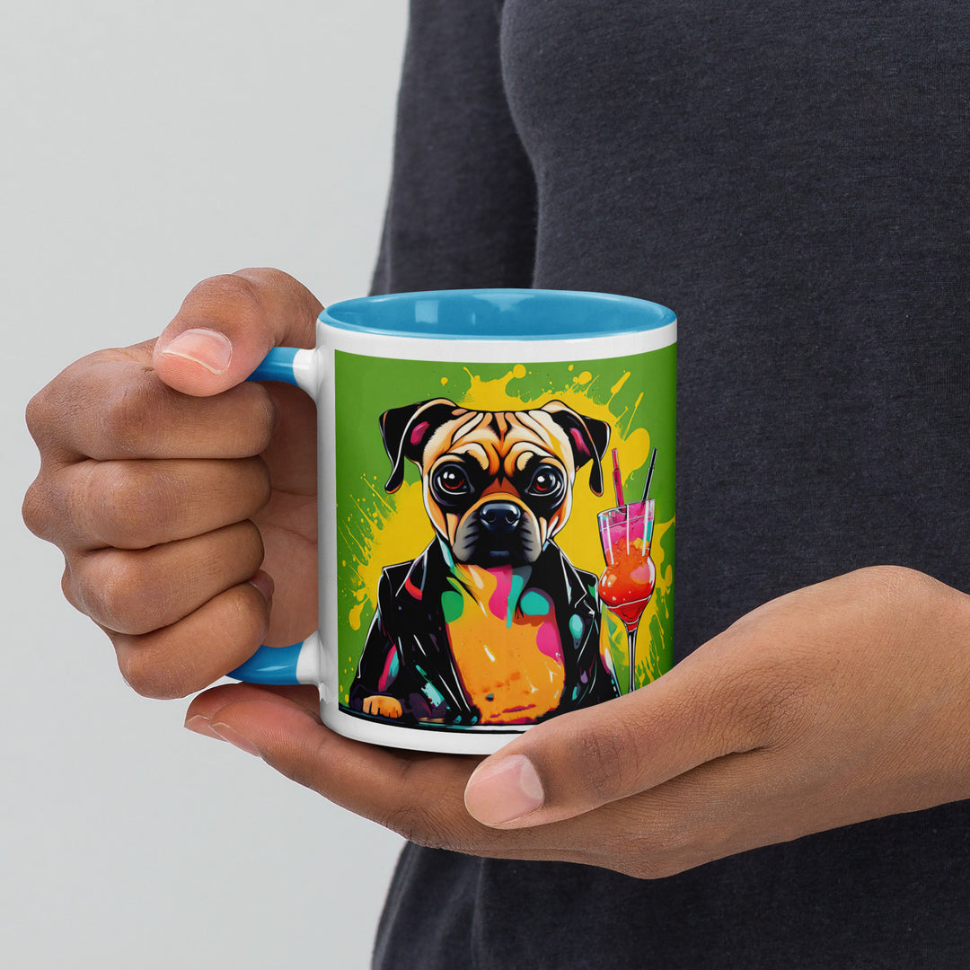 Puggle General- Mug with Color Inside v10