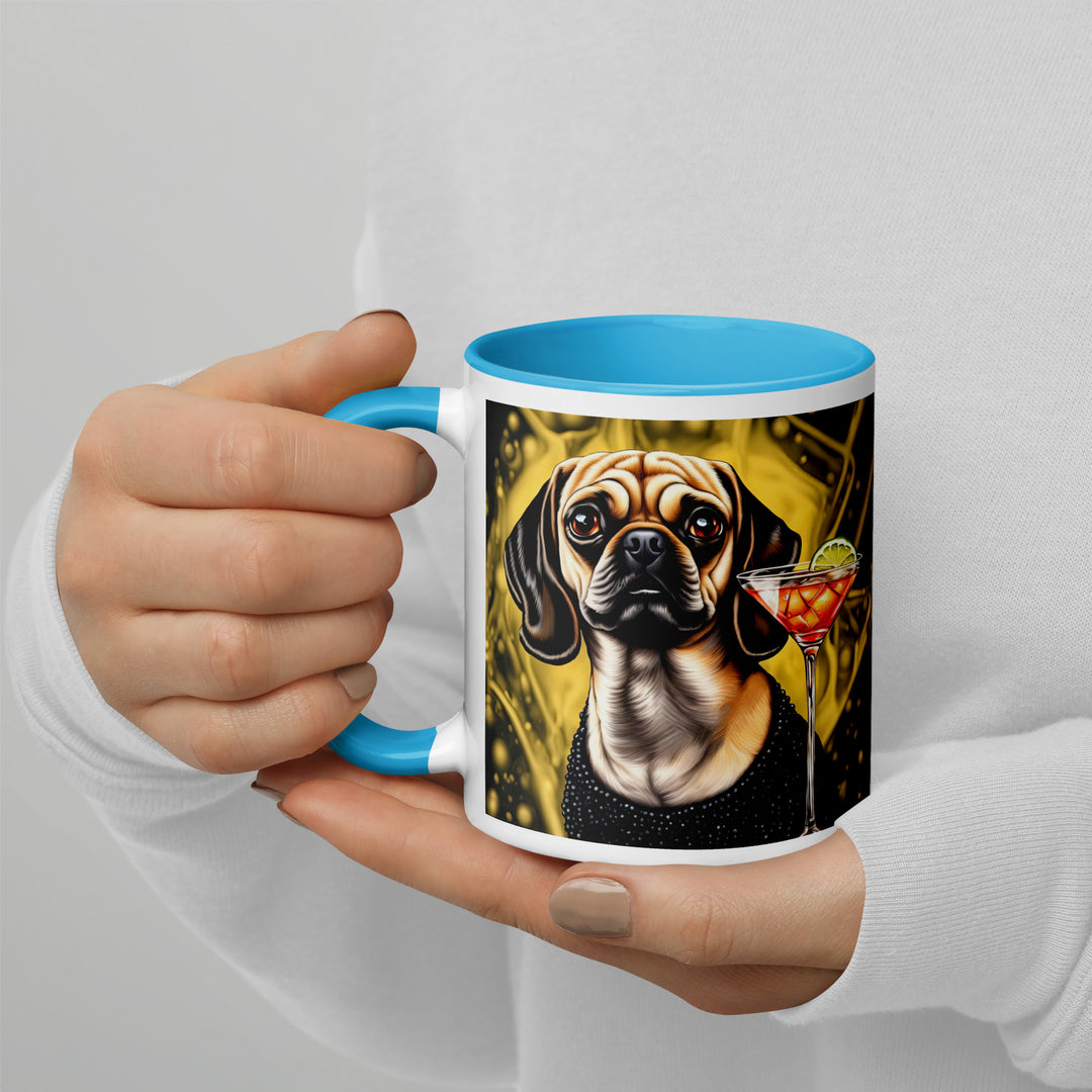 Puggle General- Mug with Color Inside v11