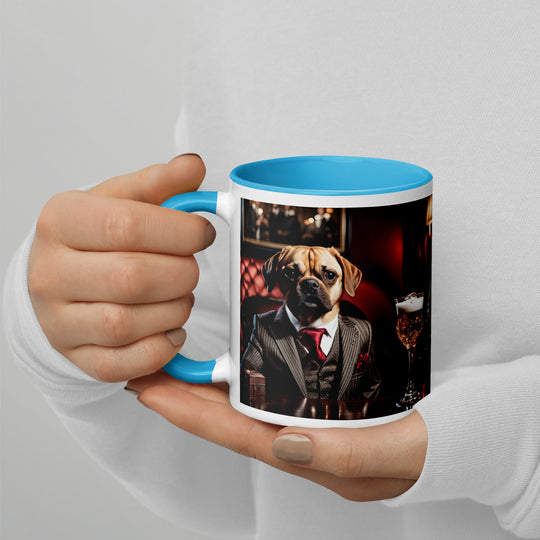 Puggle General- Mug with Color Inside v12