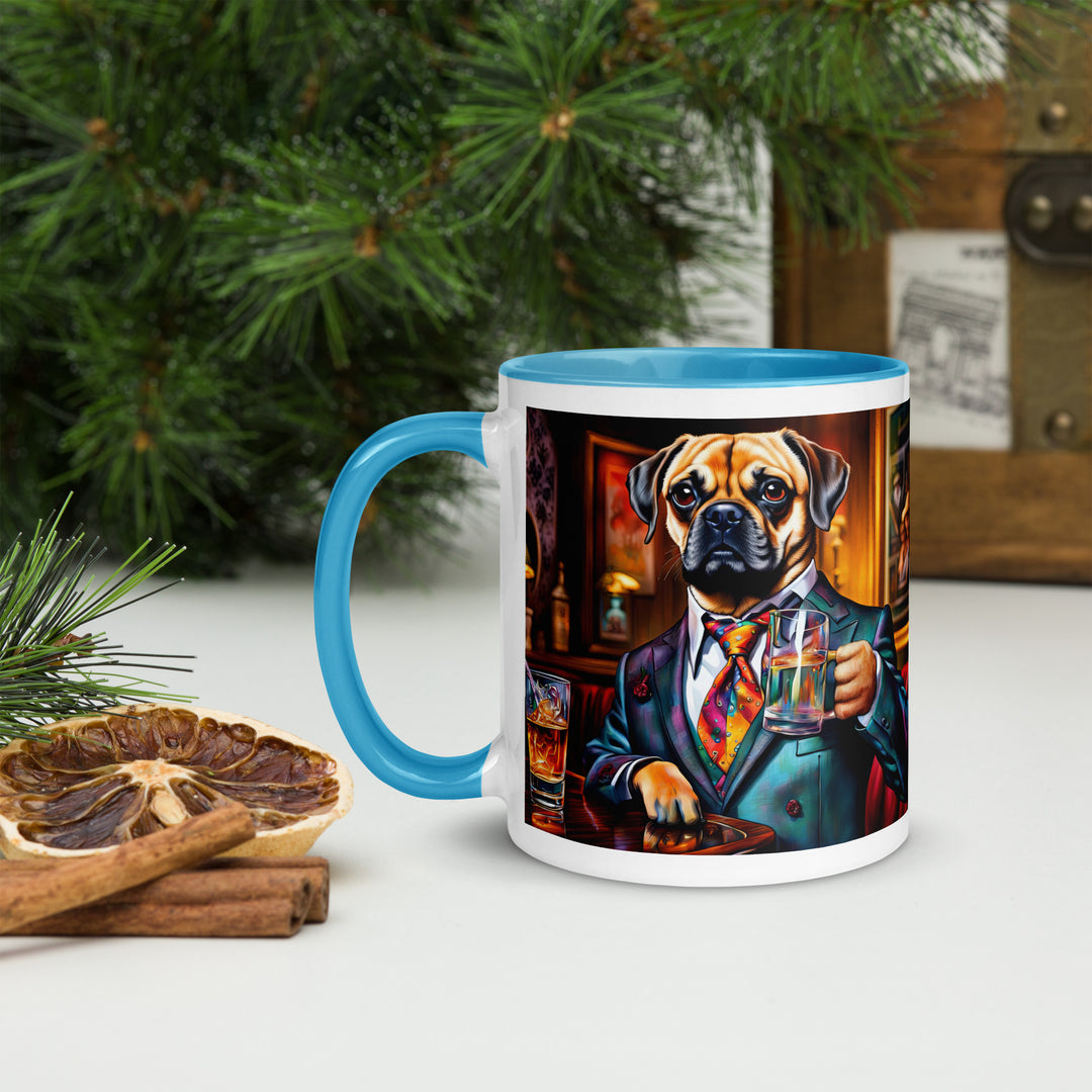 Puggle General- Mug with Color Inside v15