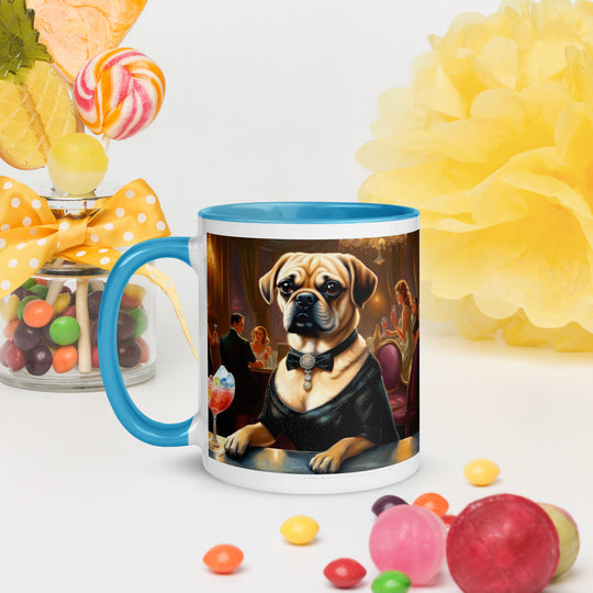 Puggle General- Mug with Color Inside v16