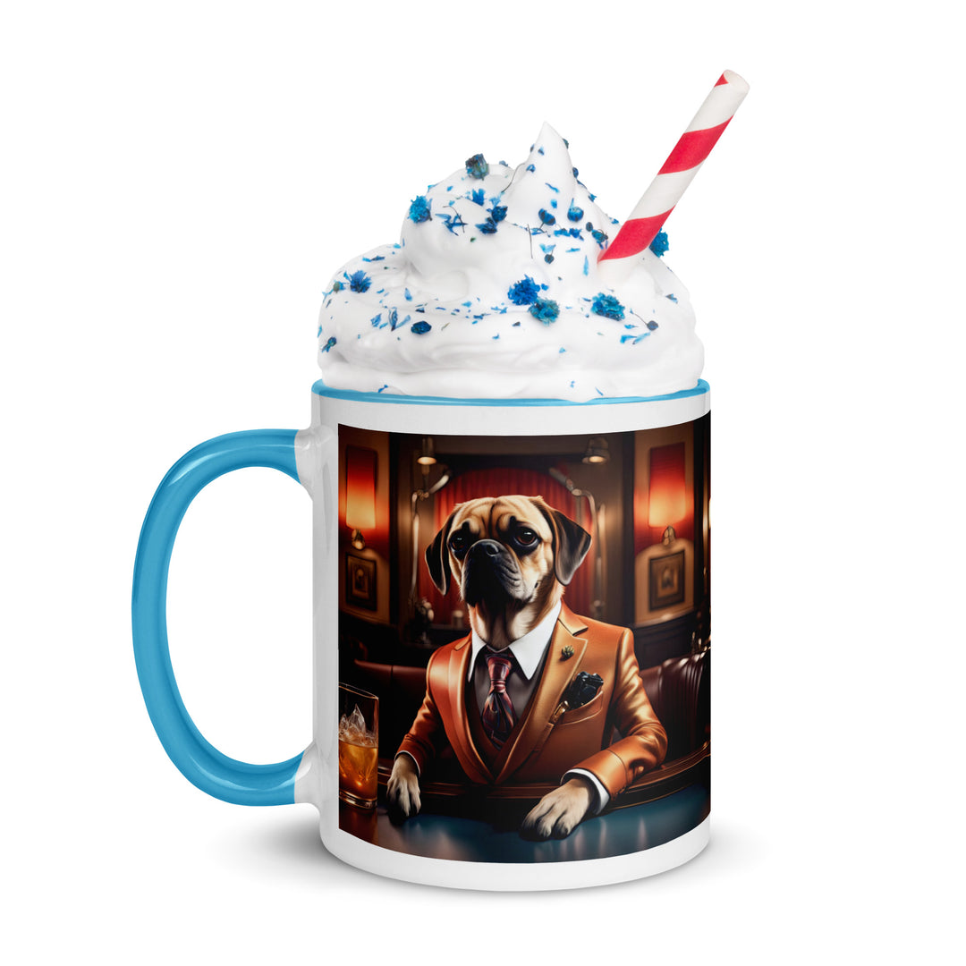 Puggle General- Mug with Color Inside v18