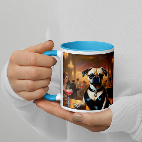 Puggle General- Mug with Color Inside v19