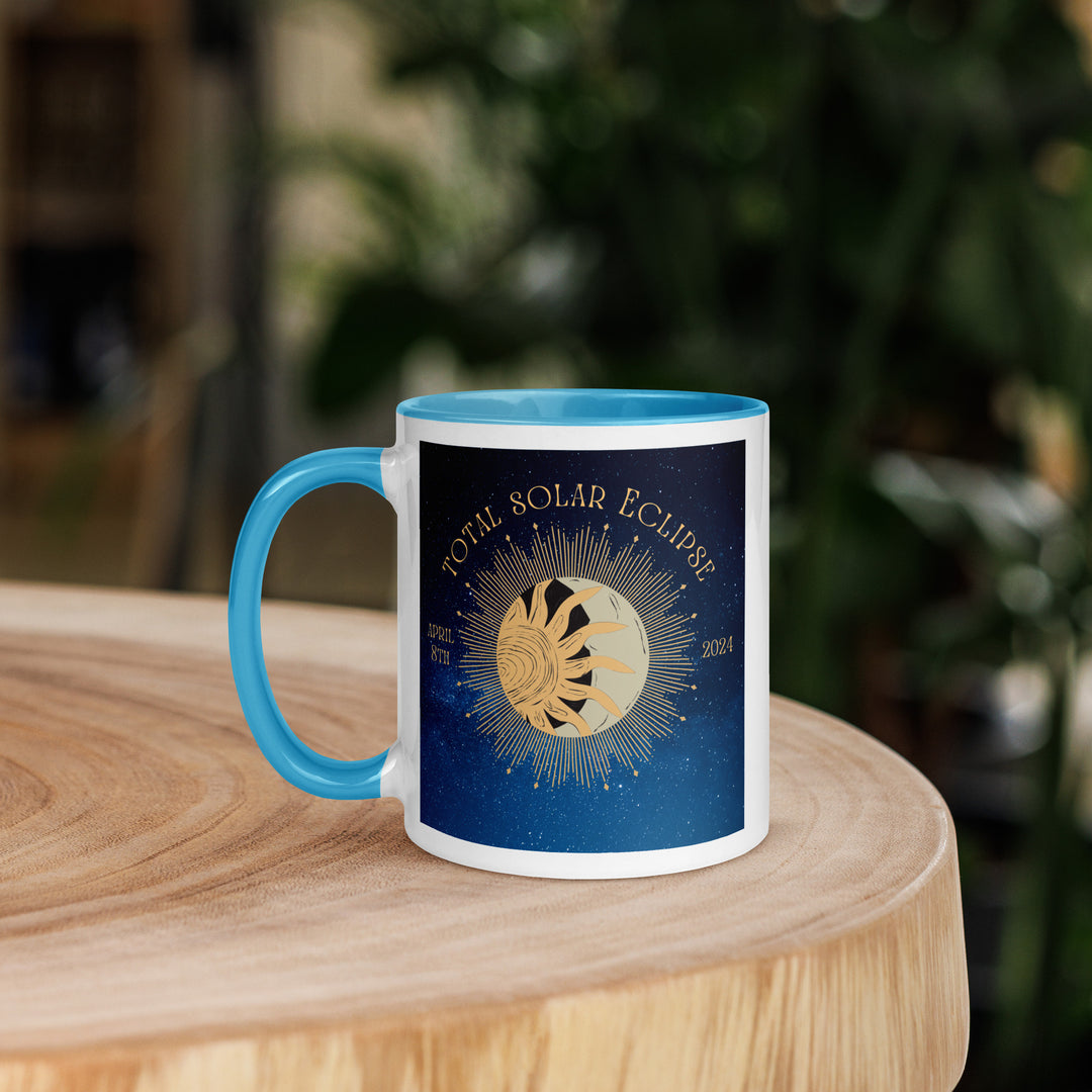 Australian Shepherd Eclipse- Mug with Color Inside v2