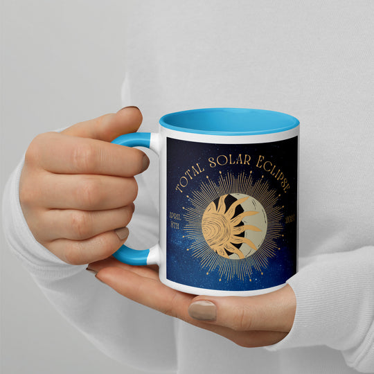 Golden Retriever Eclipse- Mug with Color Inside v2