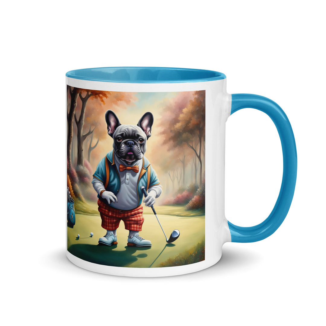 Mug with Color Inside-French Bulldog