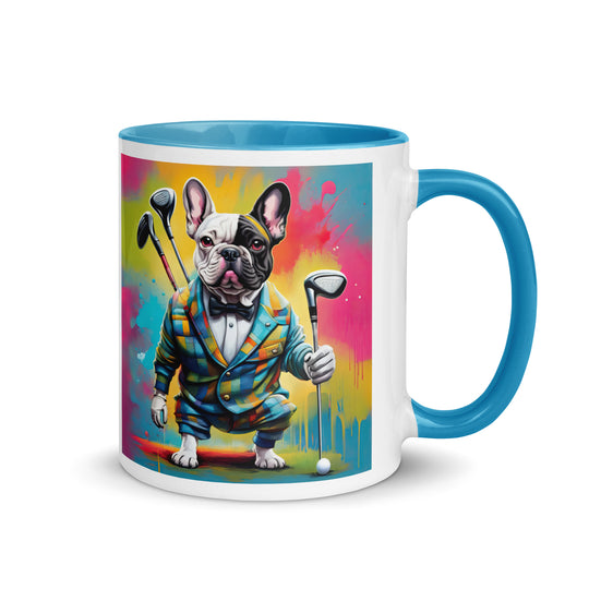 Mug with Color Inside-French Bulldog V2