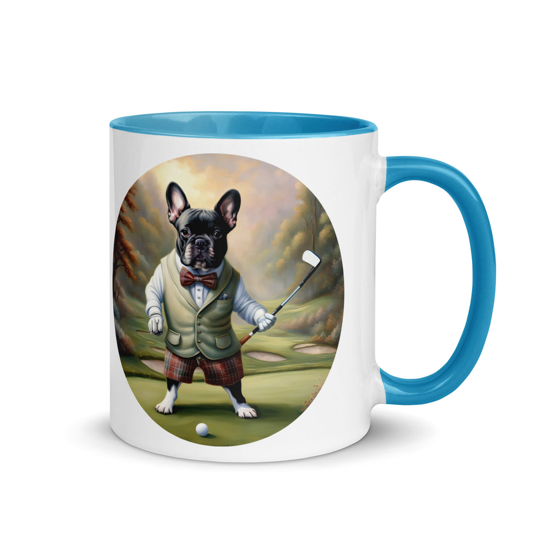 Mug with Color Inside-French Bulldog V3