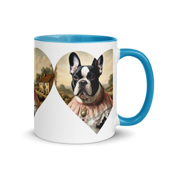 Mug with Color Inside-French Bulldog V6