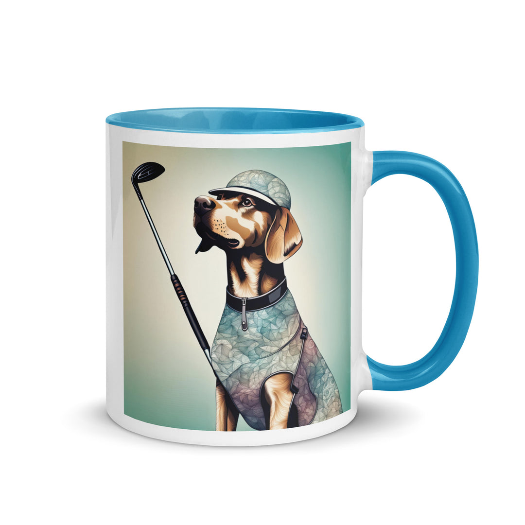 Mug with Color Inside-Labrador Retriever Golfer Labrador Retriever Golfer V18