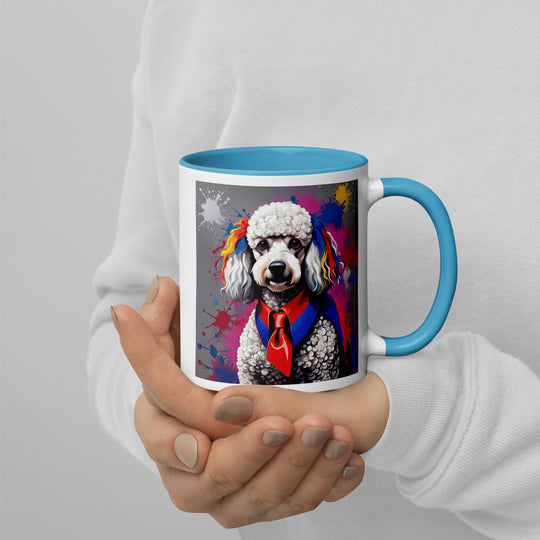 Poodle- Mug with Color Inside v4