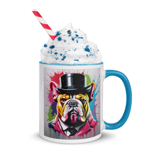 Bulldog- Mug with Color Inside v2