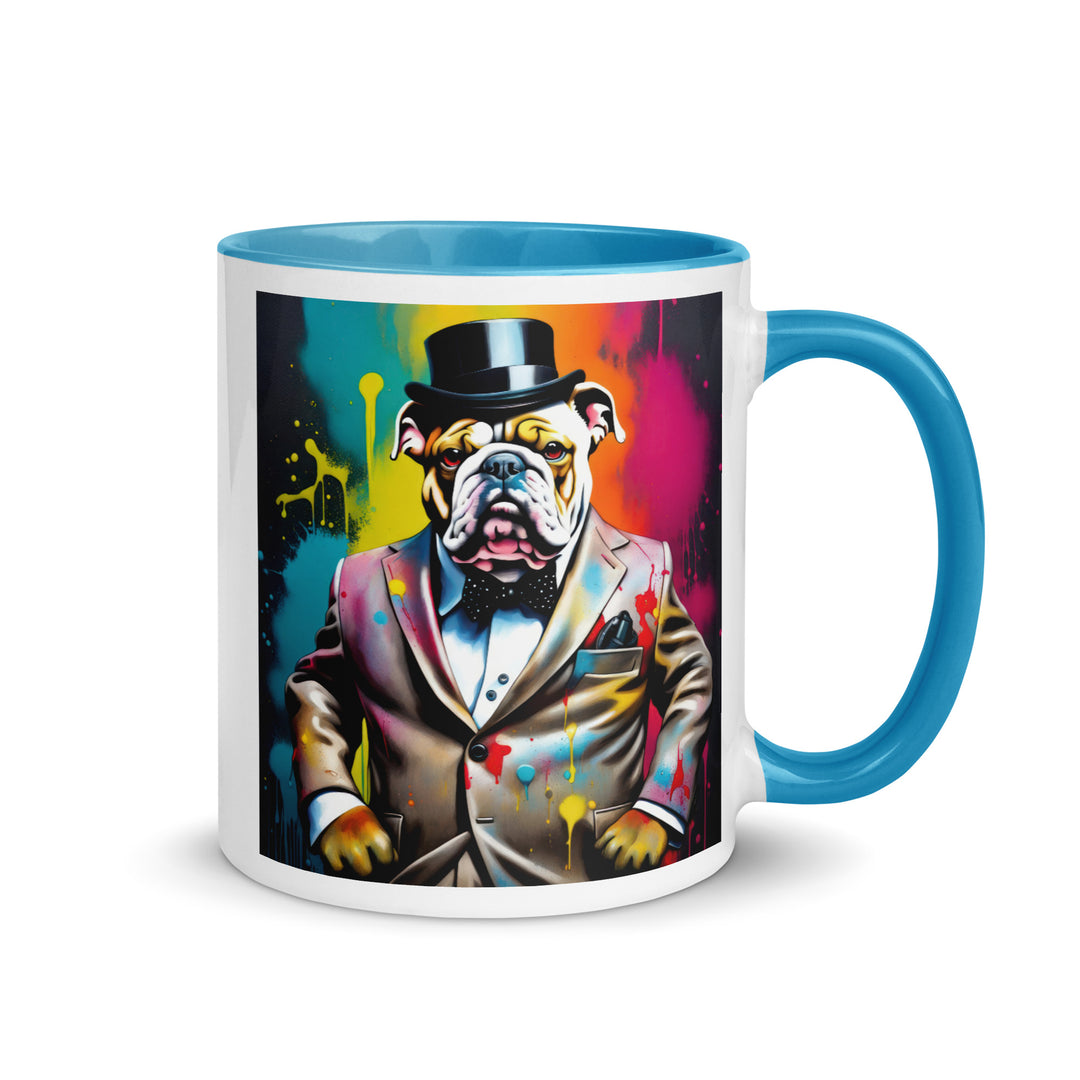 Bulldog- Mug with Color Inside v4