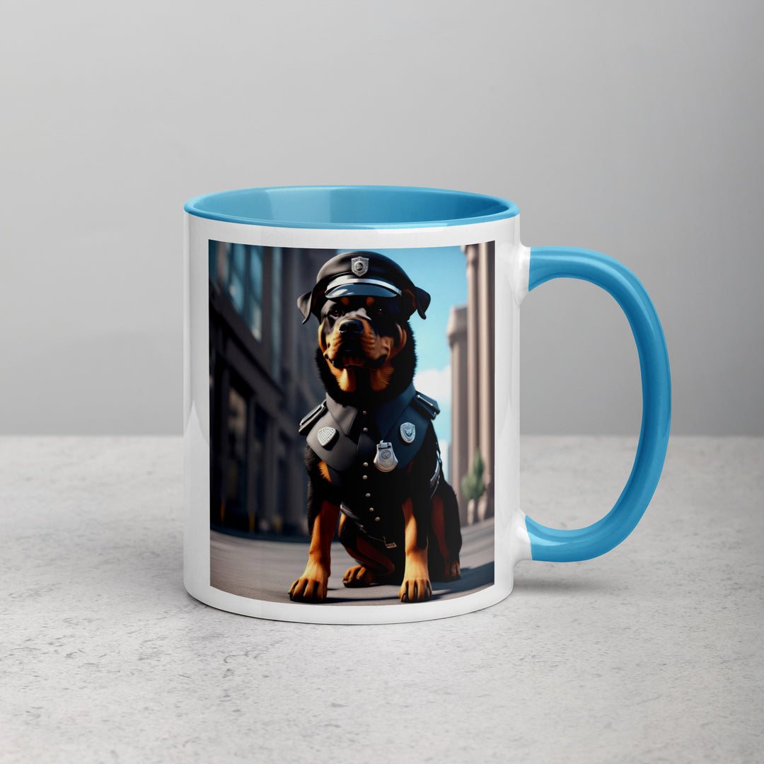 Rottweiler- Mug with Color Inside v3