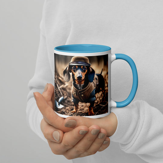 Dachshund- Mug with Color Inside