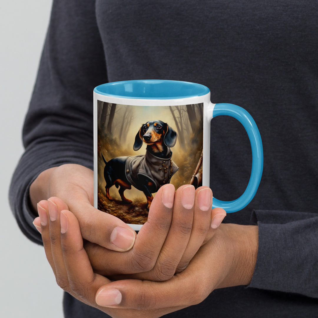 Dachshund- Mug with Color Inside v4