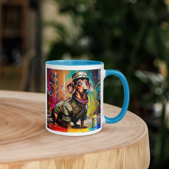 Dachshund- Mug with Color Inside v5