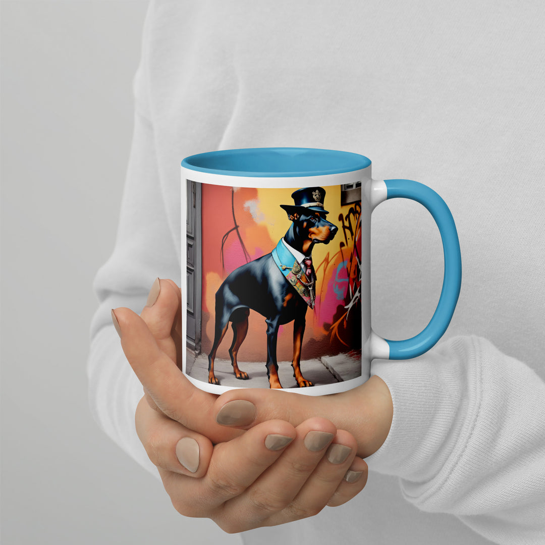 Doberman Pinscher- Mug with Color Inside