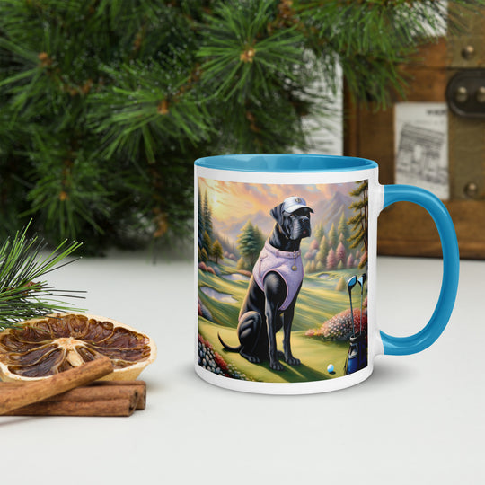 Cane Corso Golfer- Mug with Color Inside v2