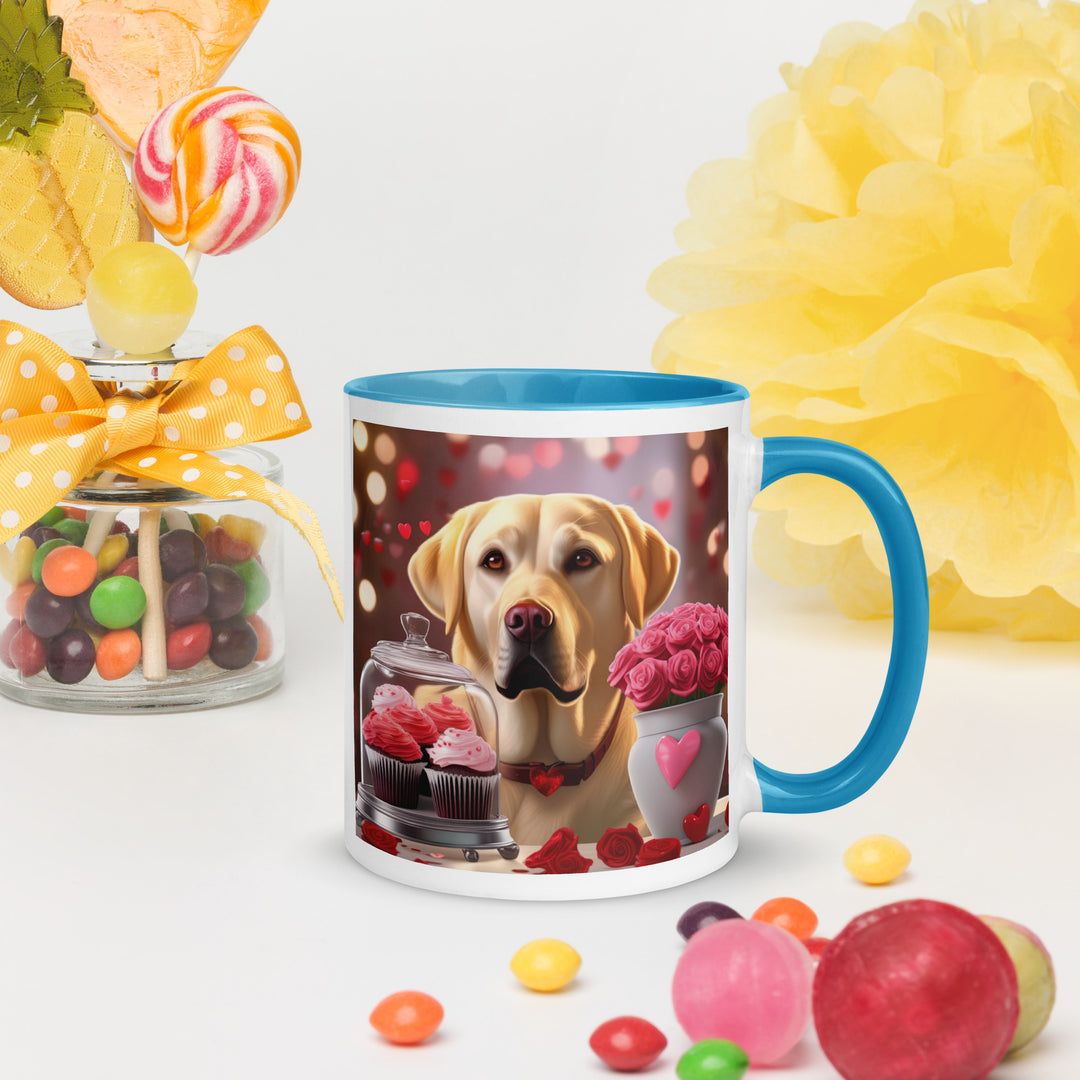 Labrador Retriever Romantic- Mug with Color Inside v2