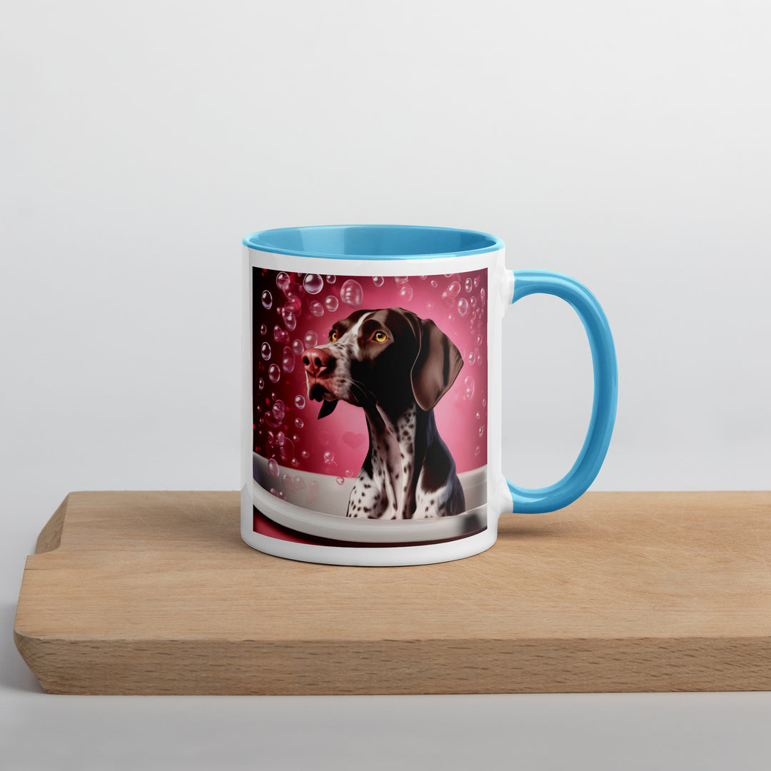 German Shorthaired Pointer Romantic- Mug with Color Inside v3