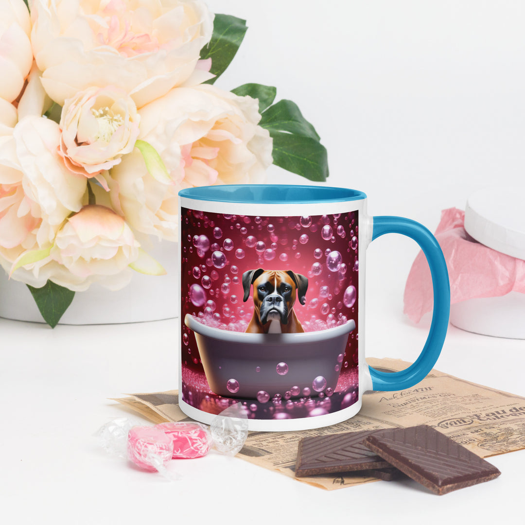 Boxer Romantic- Mug with Color Inside