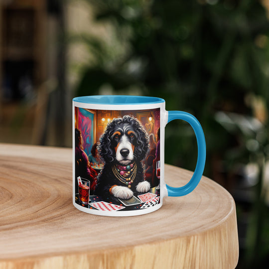 Bernedoodle General- Mug with Color Inside v2