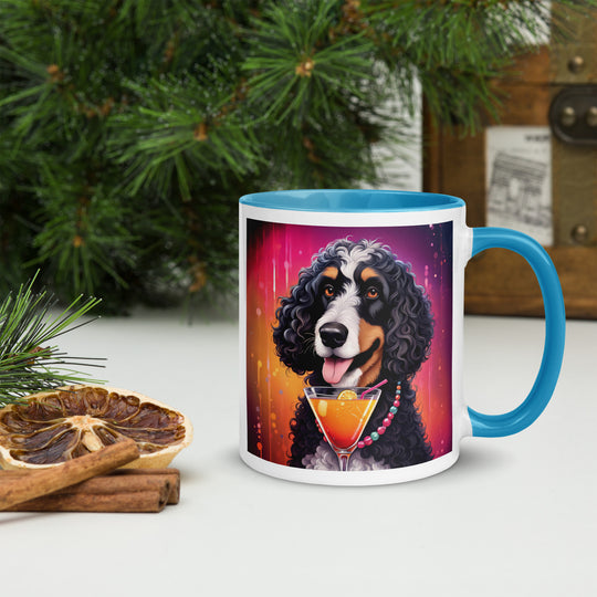 Bernedoodle General- Mug with Color Inside v6