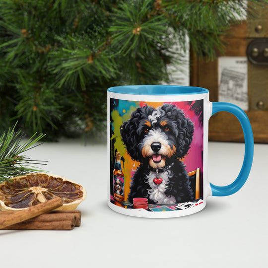 Bernedoodle General- Mug with Color Inside v10