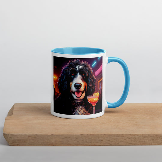 Bernedoodle General- Mug with Color Inside v12