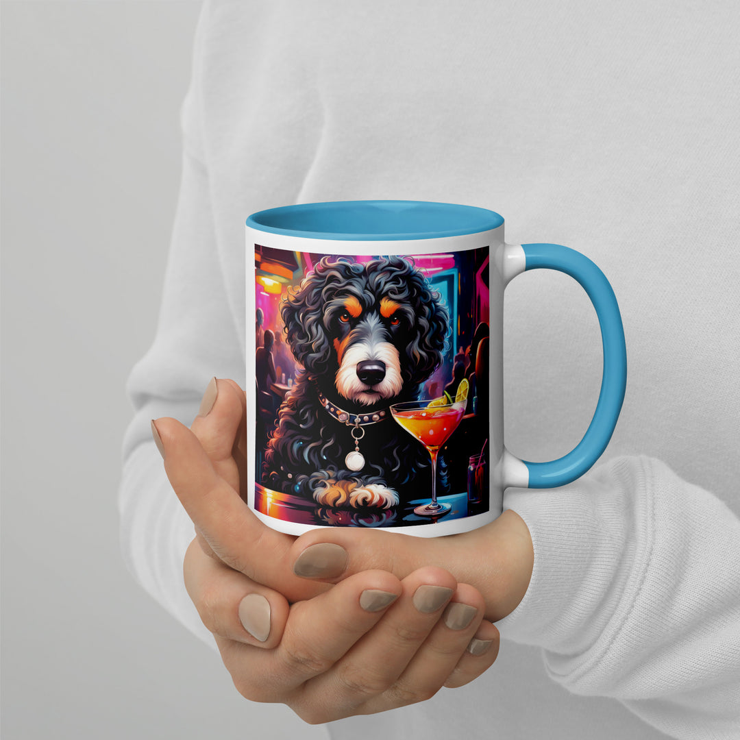 Bernedoodle General- Mug with Color Inside v16