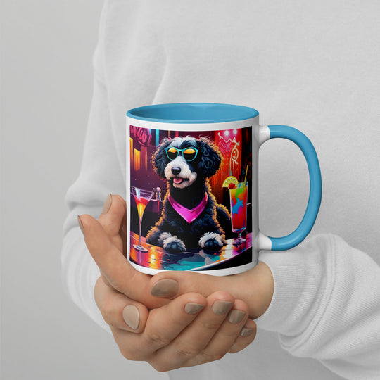 Bernedoodle General- Mug with Color Inside v17