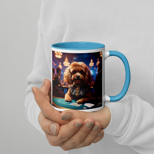 Cavapoo General- Mug with Color Inside v8