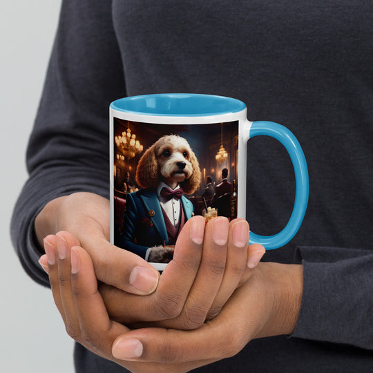 Cavapoo General- Mug with Color Inside v10