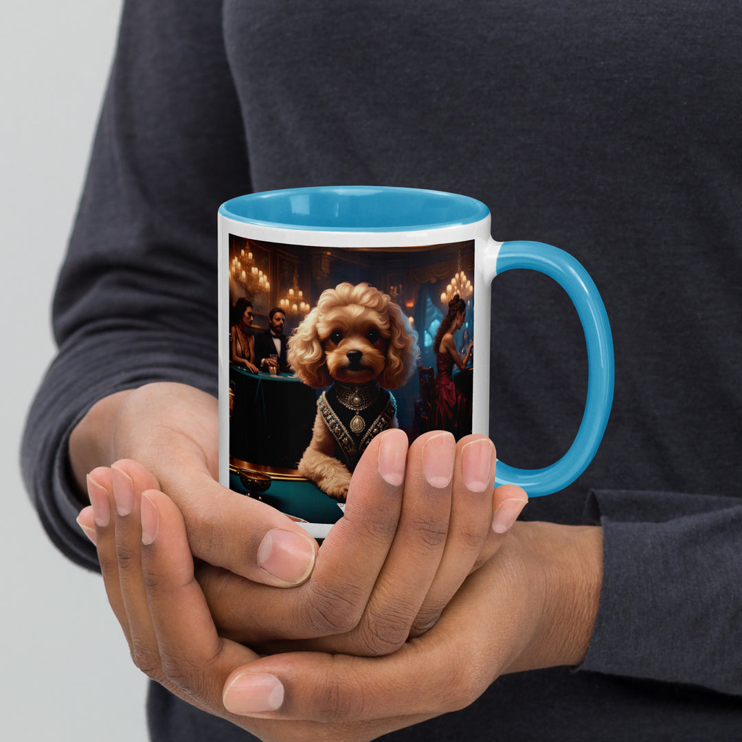 Cavapoo General- Mug with Color Inside v15