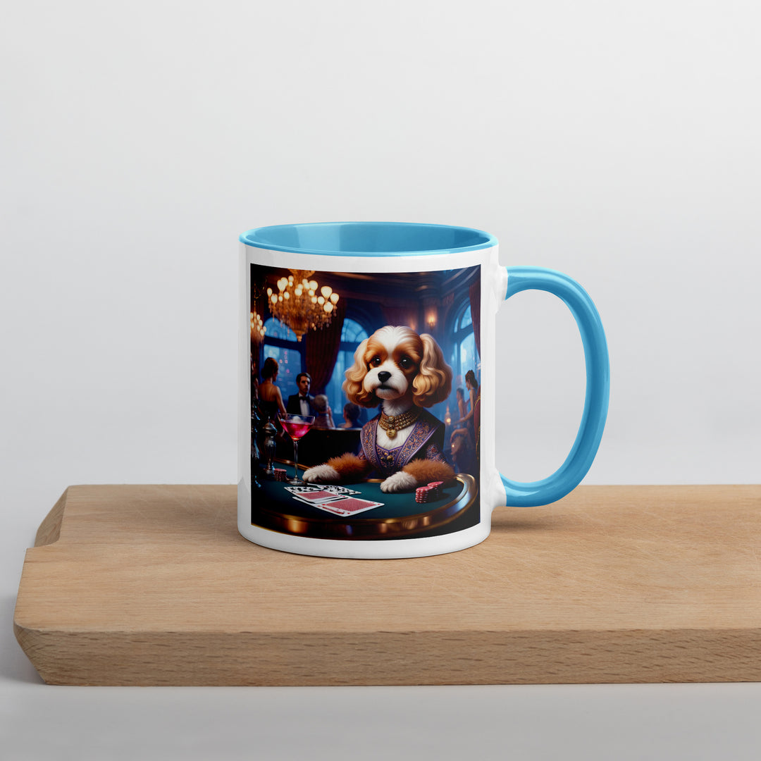 Cavapoo General- Mug with Color Inside v18