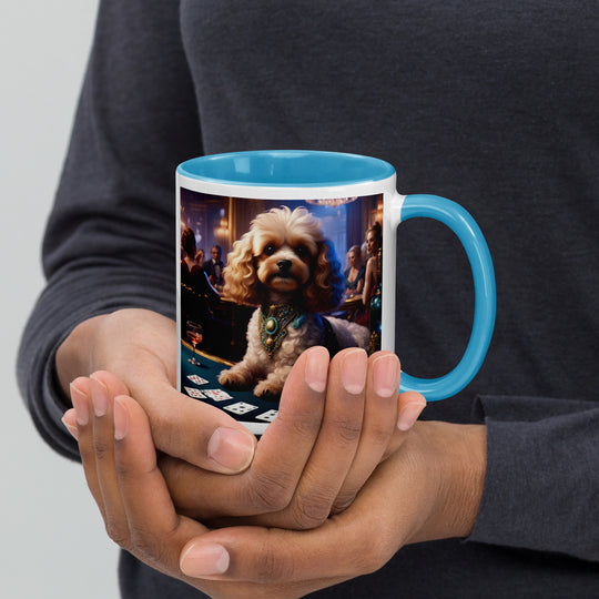 Cavapoo General- Mug with Color Inside v20