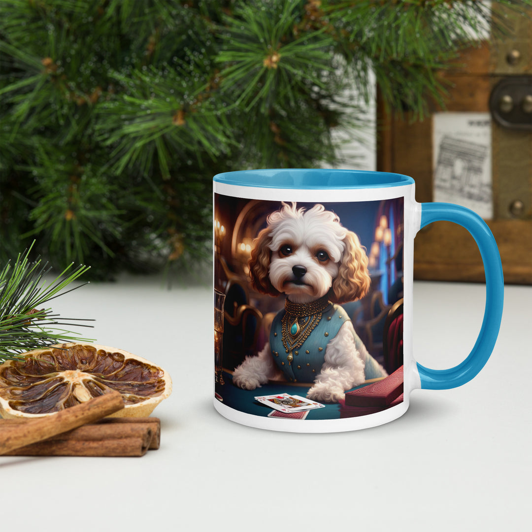 Cavapoo General- Mug with Color Inside v26